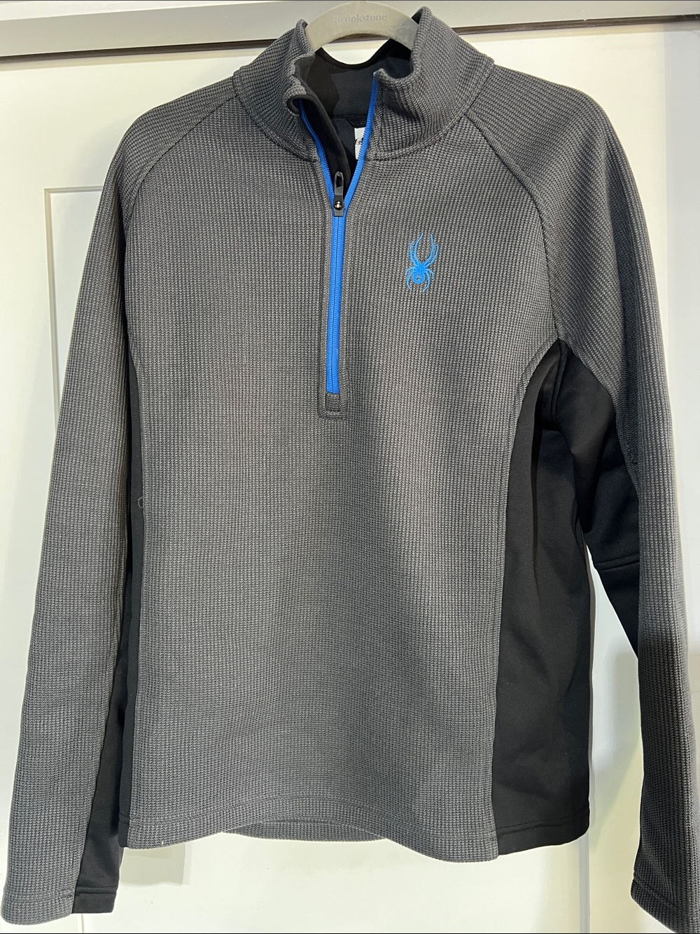 Spyder Grey Pullover with Blue Accents
